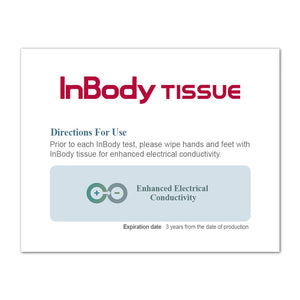 InBody Tissue packaging with directions for use 